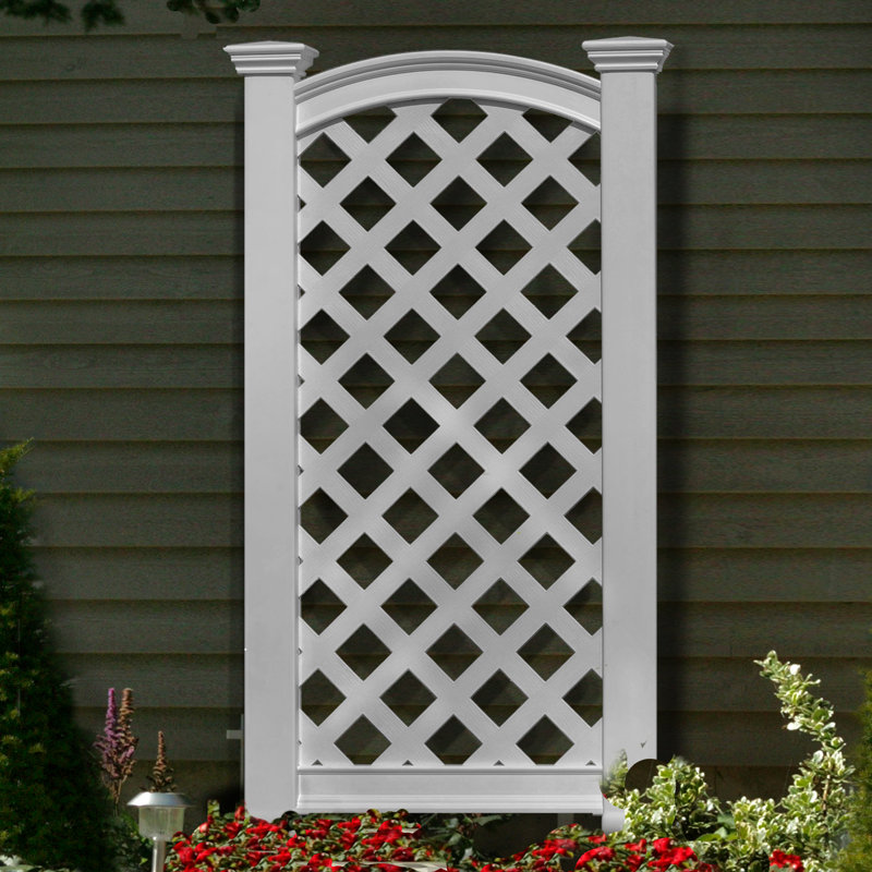 New England Arbors Luxembourg Vinyl Lattice Panel Trellis & Reviews